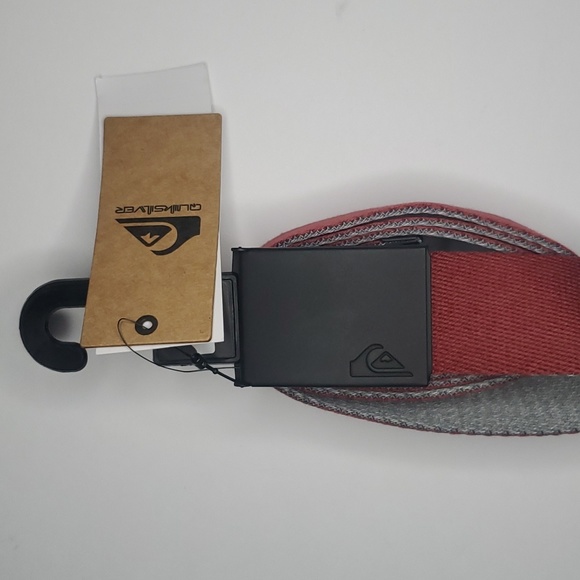 quiksilver strap, wine red/grey, reversible, bottle opener buckle, new. - Picture 2 of 9
